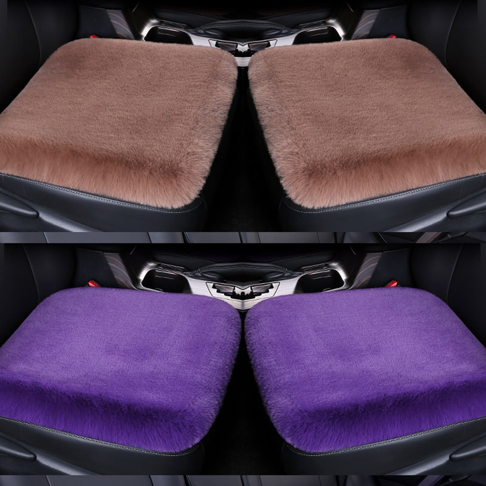 Twowood Winter Universal Warm Plush Soft Car Seat Cushion Non-slip Pad Cover Protector
