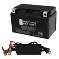 YTZ10S Replacement Battery for EverStart ES-TZ10S + 12V 2Amp Charger
