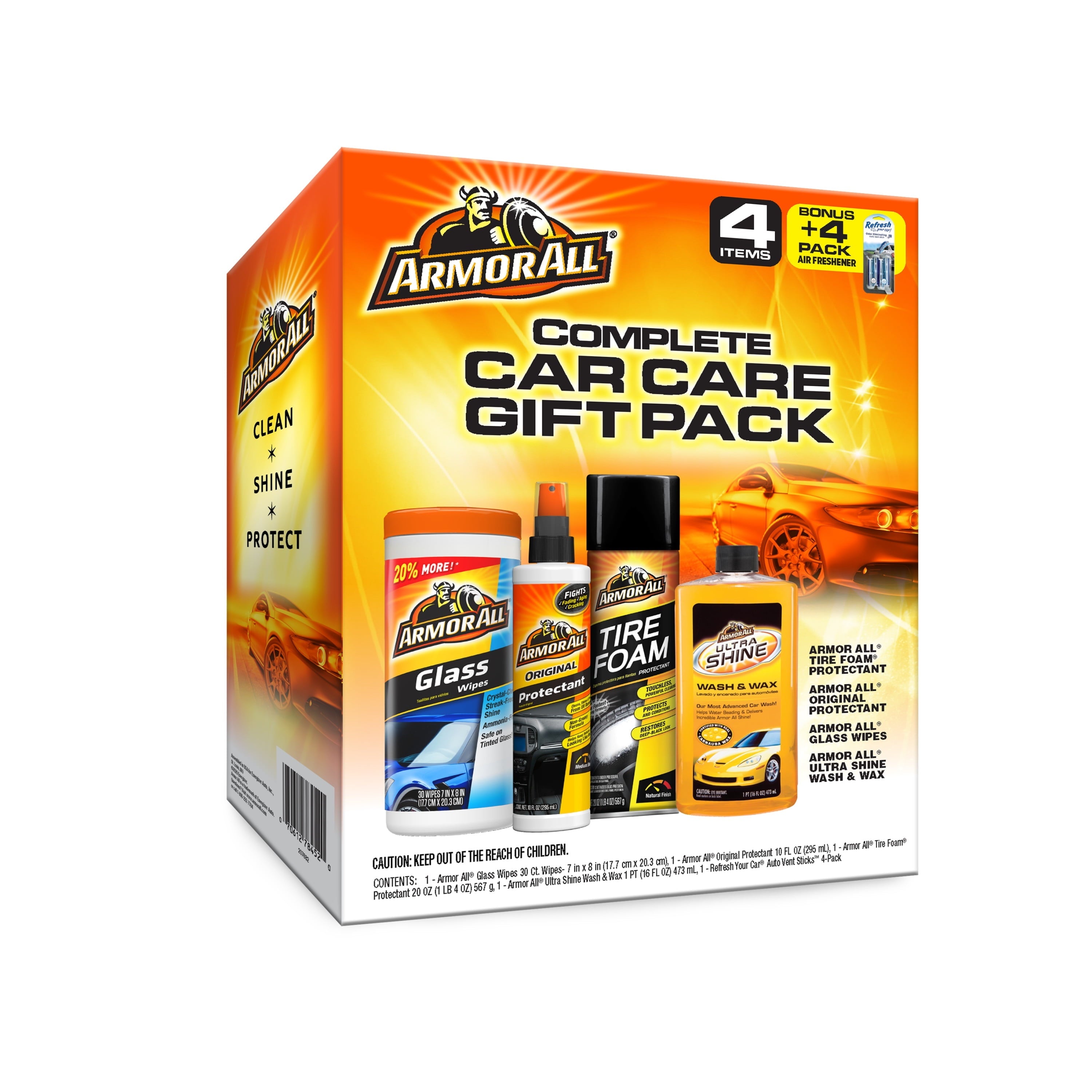 Armor All Complete Car Cleaning Car Care Kit (4 Pieces)