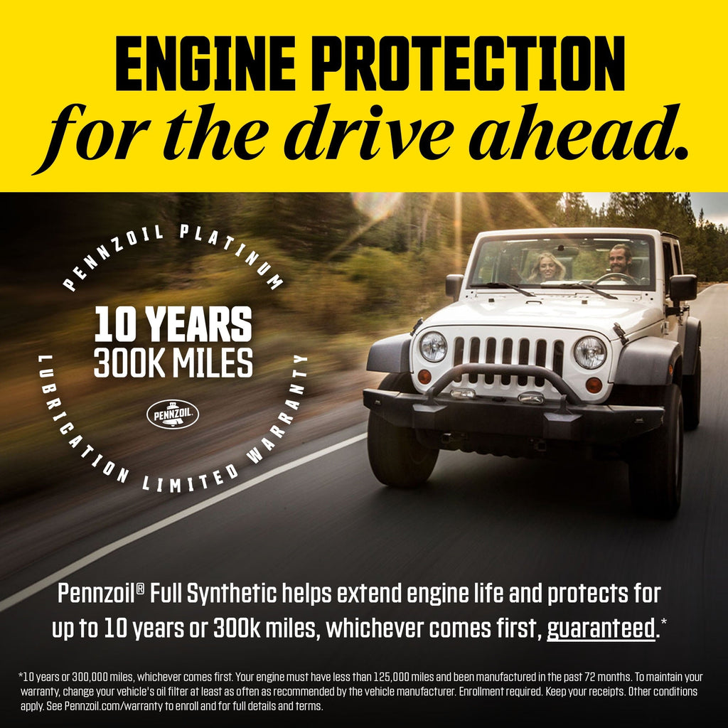 Pennzoil Full Synthetic 0W-20 Motor Oil, 5 Quart