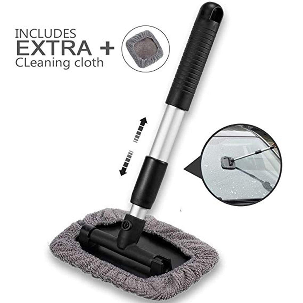 Holiday Clearance! Dvkptbk Home Improvement Extendable Windshield Cleaning Tool, Strong Absorbent Car Window Cleaner With 2 Pcs Washable Pads , Multifunctional Use Windshield Cleaner Tool Kit
