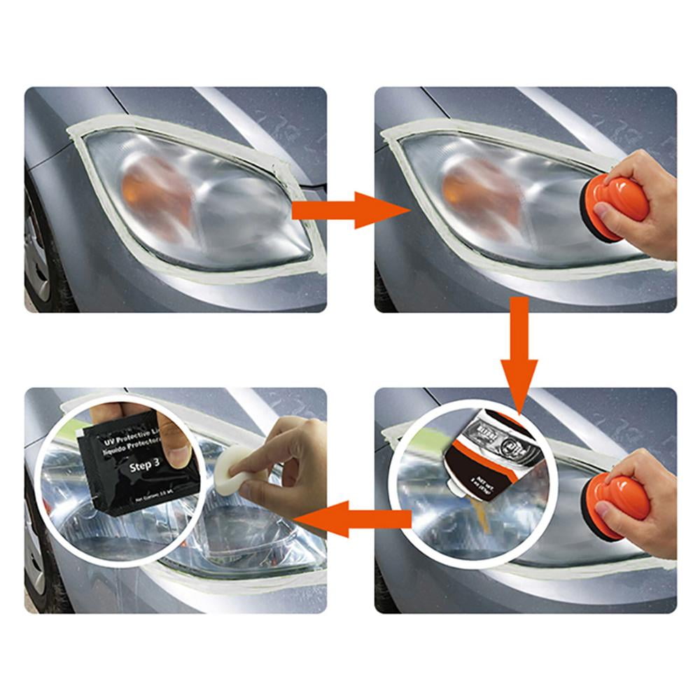 Polishing Headlight Repair Kit | Full Headlight Restoration Kit | Car Headlight Cleaner, Brings Headlights Back to Like New, Restores Oxidation, Hazy, Yellow, Scratch