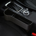 Car Seat Organizer Gap Filler Pocket with Leather Cover | Portable Universal Multifunctional Car Cup Holder Wedge Gap Catcher Caddy Stopper Storage Box for Keys Cards Wallets