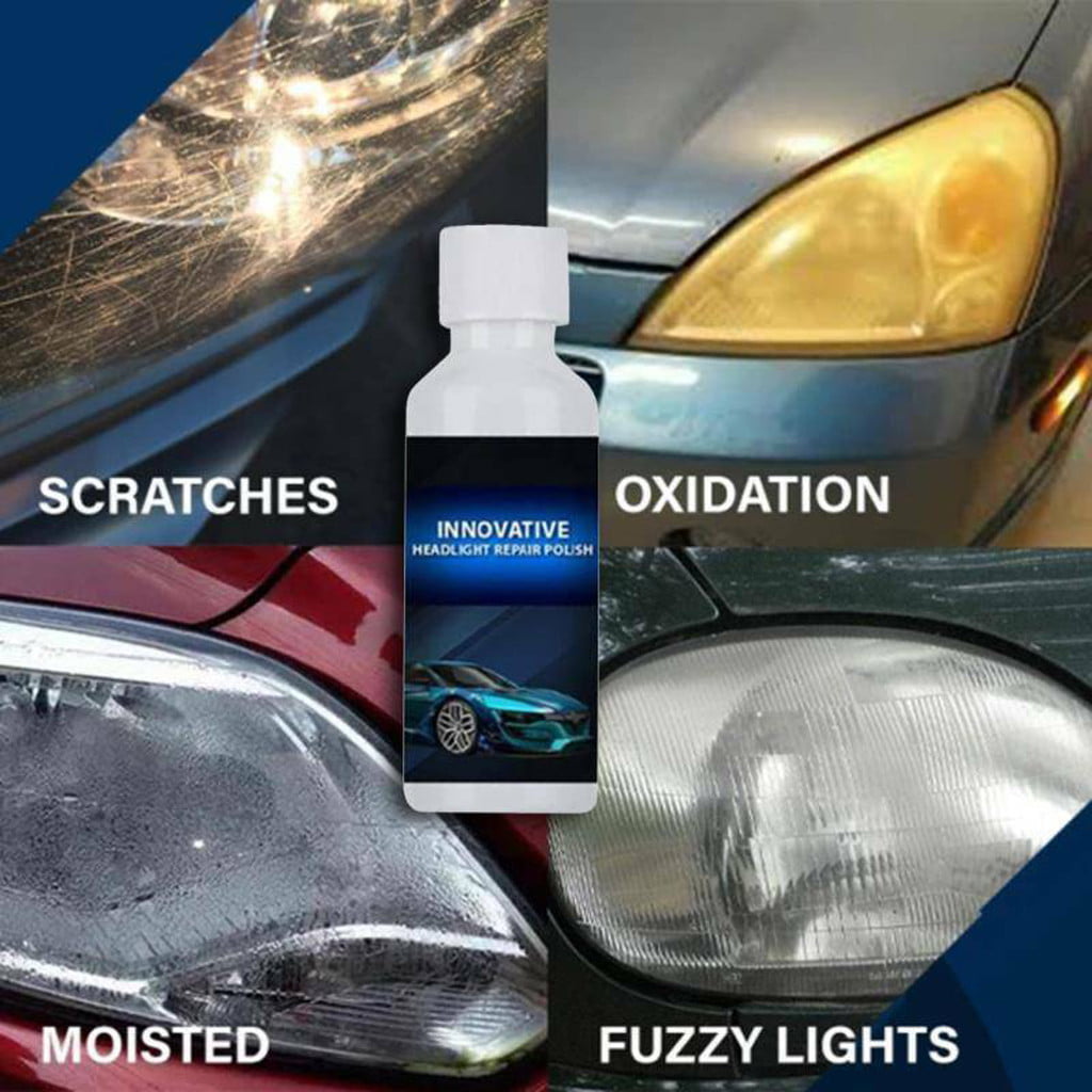 Silicone Can Cover Headlight Renewals Polish Car Repair Kit Headlight Repair Liquid Cleaning 20ml Brush Spray Instant Dry