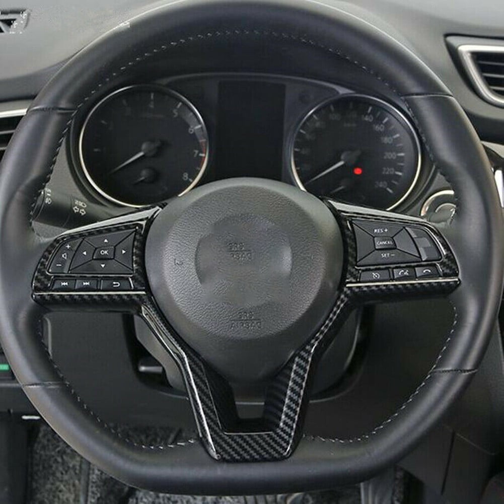 3pcs Carbon fiber Look Steering Wheel Trim For Nissan Sentra 2020 2021