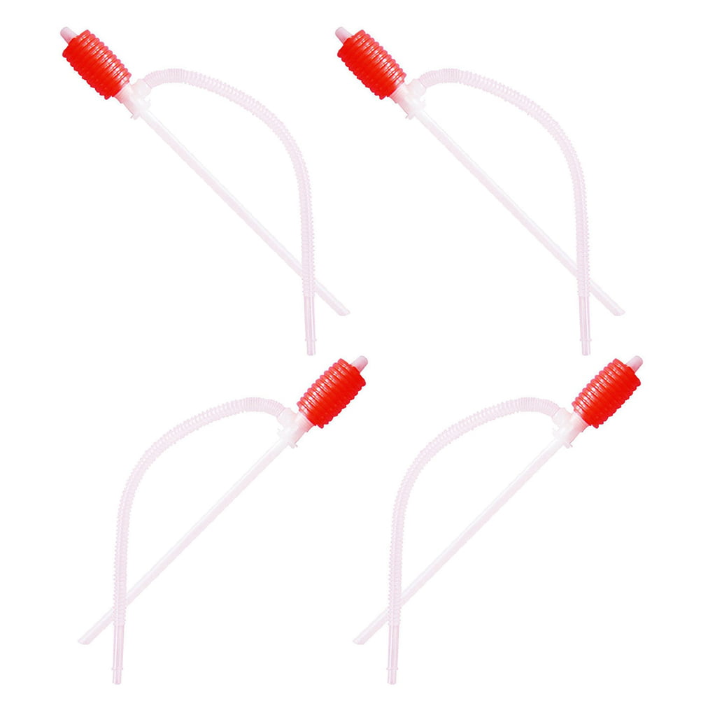 Homemaxs 4pcs Portable Oil Changing Pump Convenient Oil Siphon Pumps Water Change Siphon