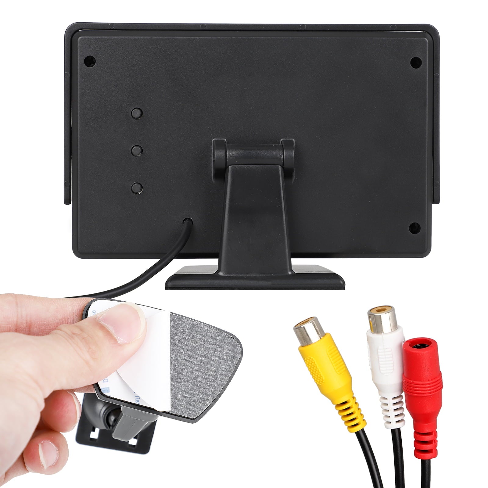 EEEkit Backup Camera and Monitor Kit, Waterproof HD Night Vision Reverse Cam with 7 IR LED Lights, 4.3" Display Monitor for Car, Universal for Vehicle, SUV, Van, Camper