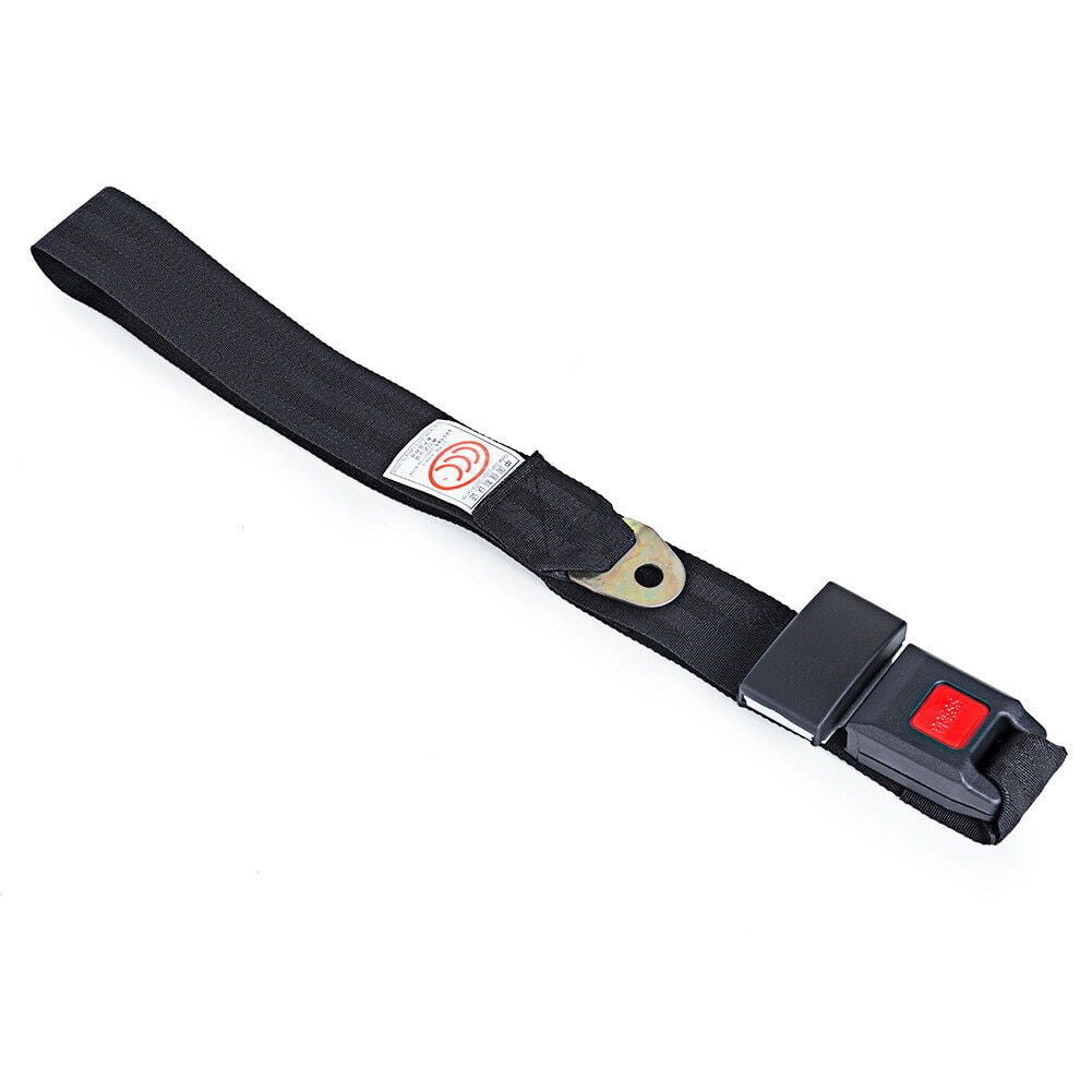 HOTSYSTEM Universal Lap Seat Belt 2 Point  Go Cart Car Truck Black 2Pack