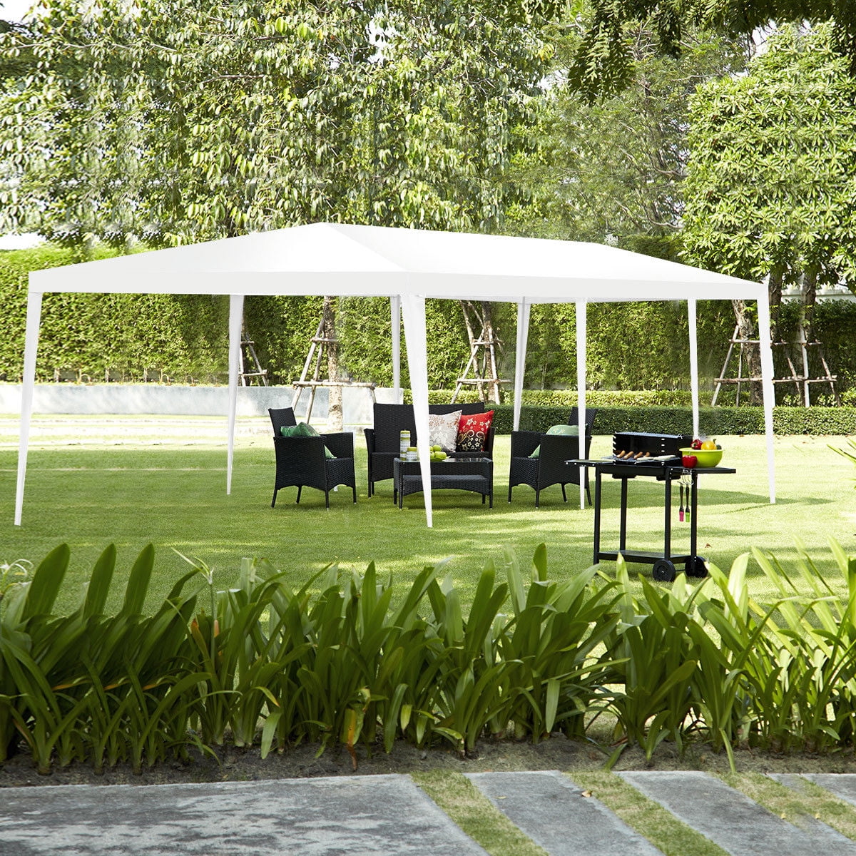 Costway 10'x30' Party Wedding Tent Canopy Heavy duty Pavilion 5 Sidewall