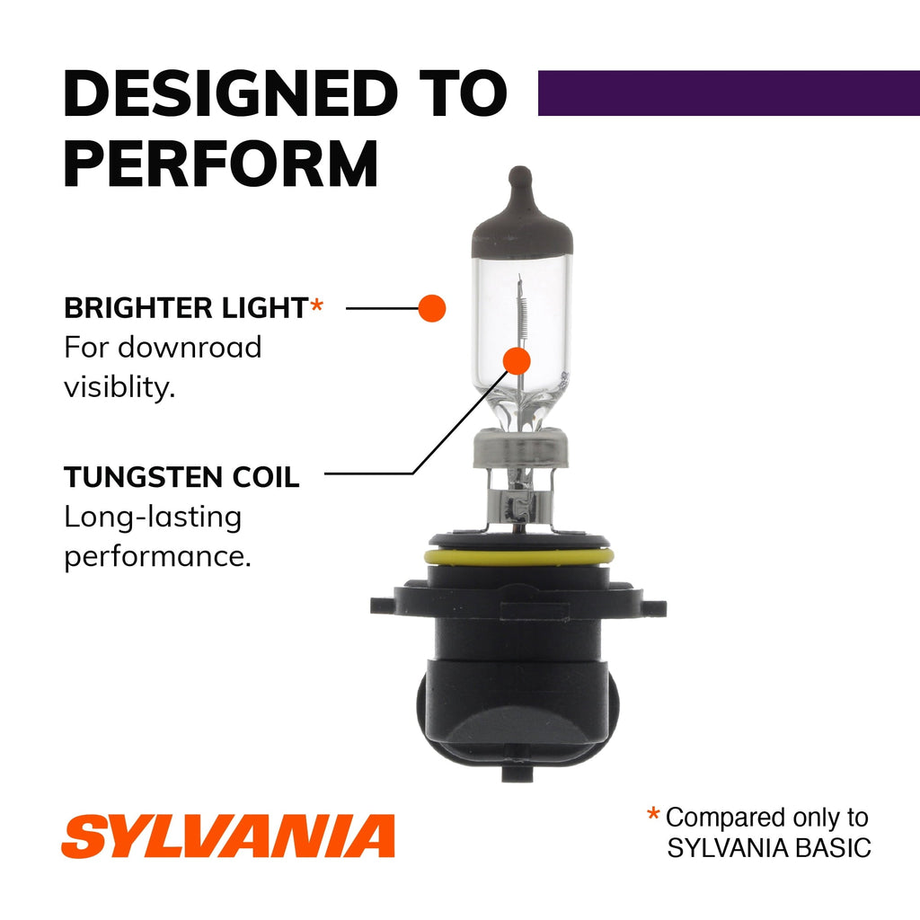 Sylvania 9006 XtraVision Halogen Headlight Bulb, Pack of 2.