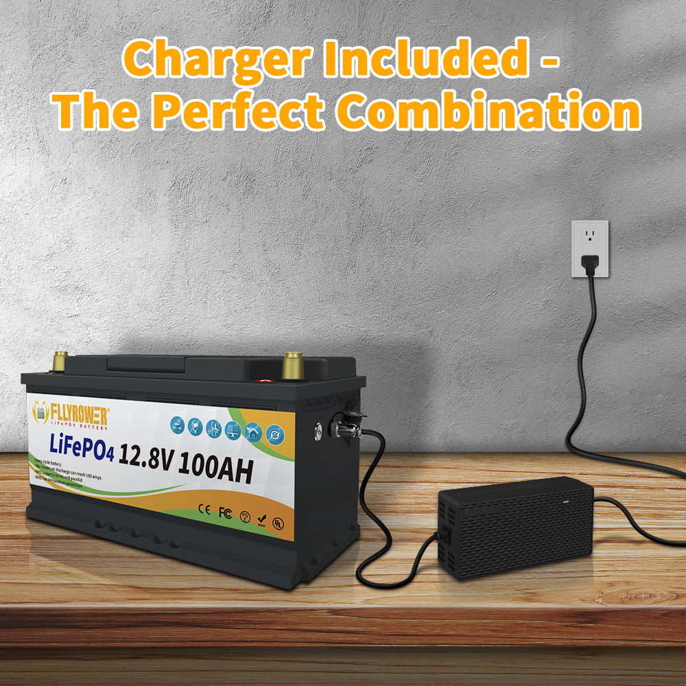 LifePo4 Battery 12v 100Ah 10000+ Deep Cycles with Perfect BMS Lithium Iron Phosphate Battery for Golf Carts  Trolling Motor RV Solar Panels Boats Off Grid Applications support Series and Parallel