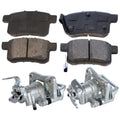 AutoShack Rear Brake Calipers and Ceramic Pads Kit Driver and Passenger Side Replacement for 2008 2009 2010 2011 2012 Honda Accord 2009-2012 2013 2014 Acura TSX 2.4L 3.5L V6 FWD