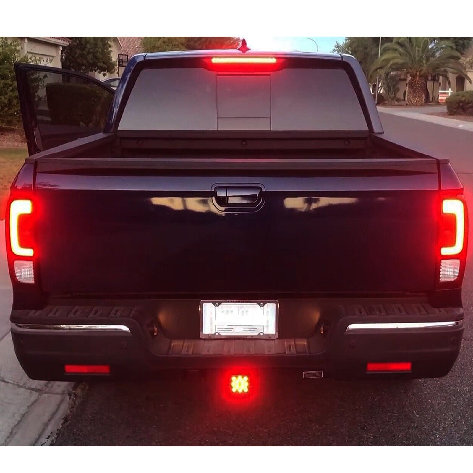 2" Cars Trailer Hitch Cover Light Led Brake Rear Stop Indicator Light Trailer Parts Red