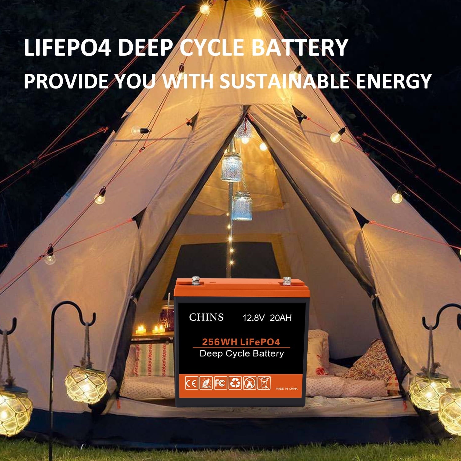 CHINS LiFePO4 Lithium Iron Battery 12V 20Ah Children's electric car