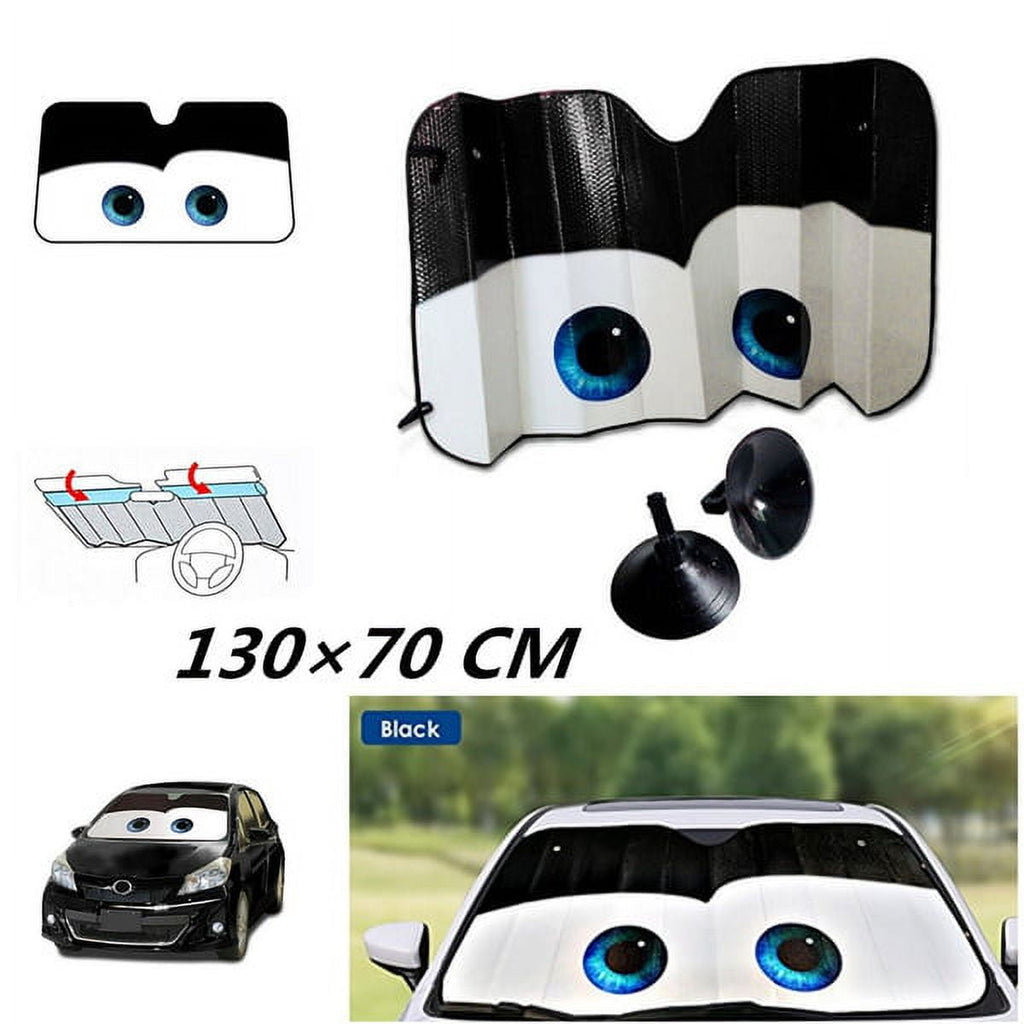 Eyes Heated Windshield Sunshade Car Window Windscreen Cover Sun Shade Auto Sun Visor Car-covers UV Protection