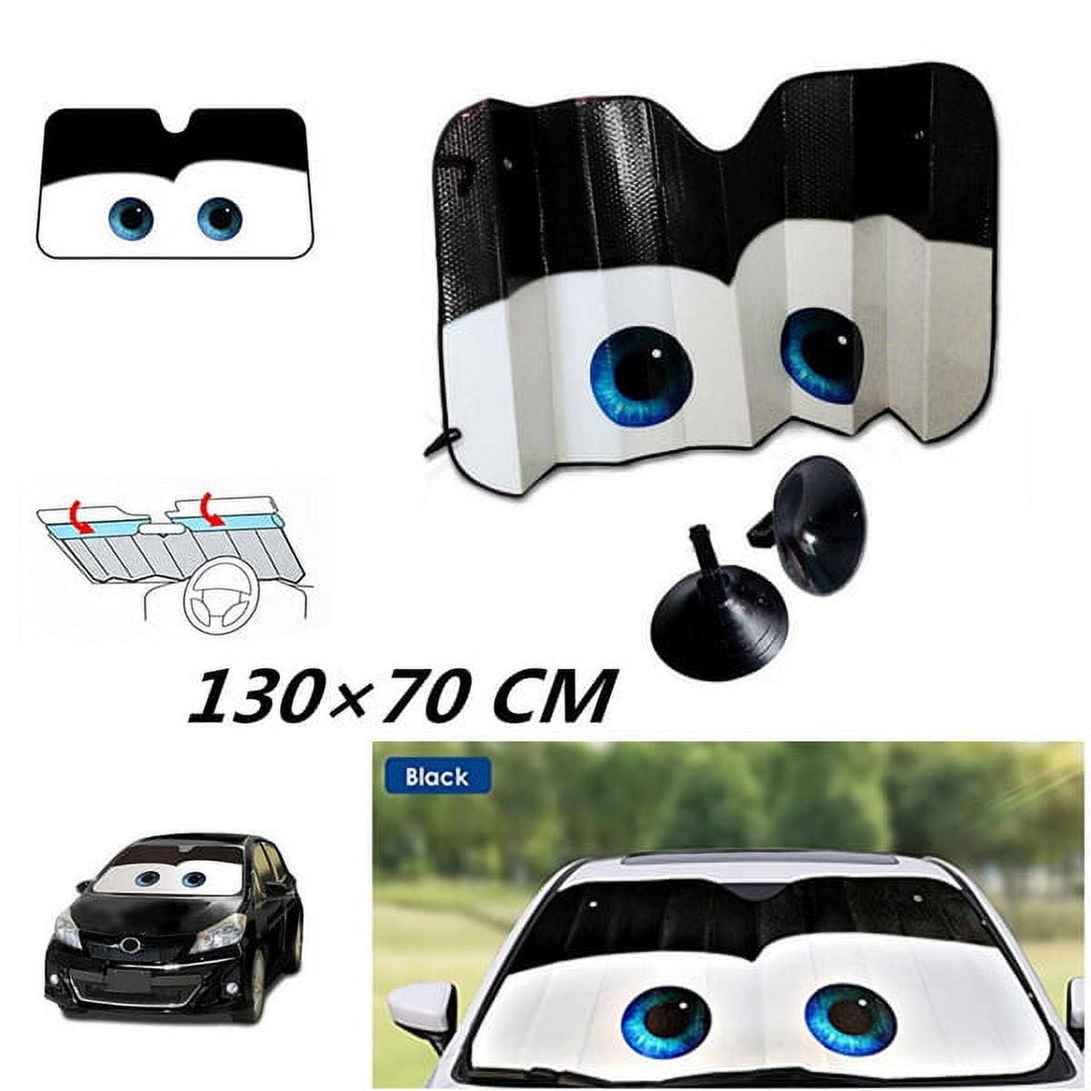 Eyes Heated Windshield Sunshade Car Window Windscreen Cover Sun Shade Auto Sun Visor Car-covers UV Protection