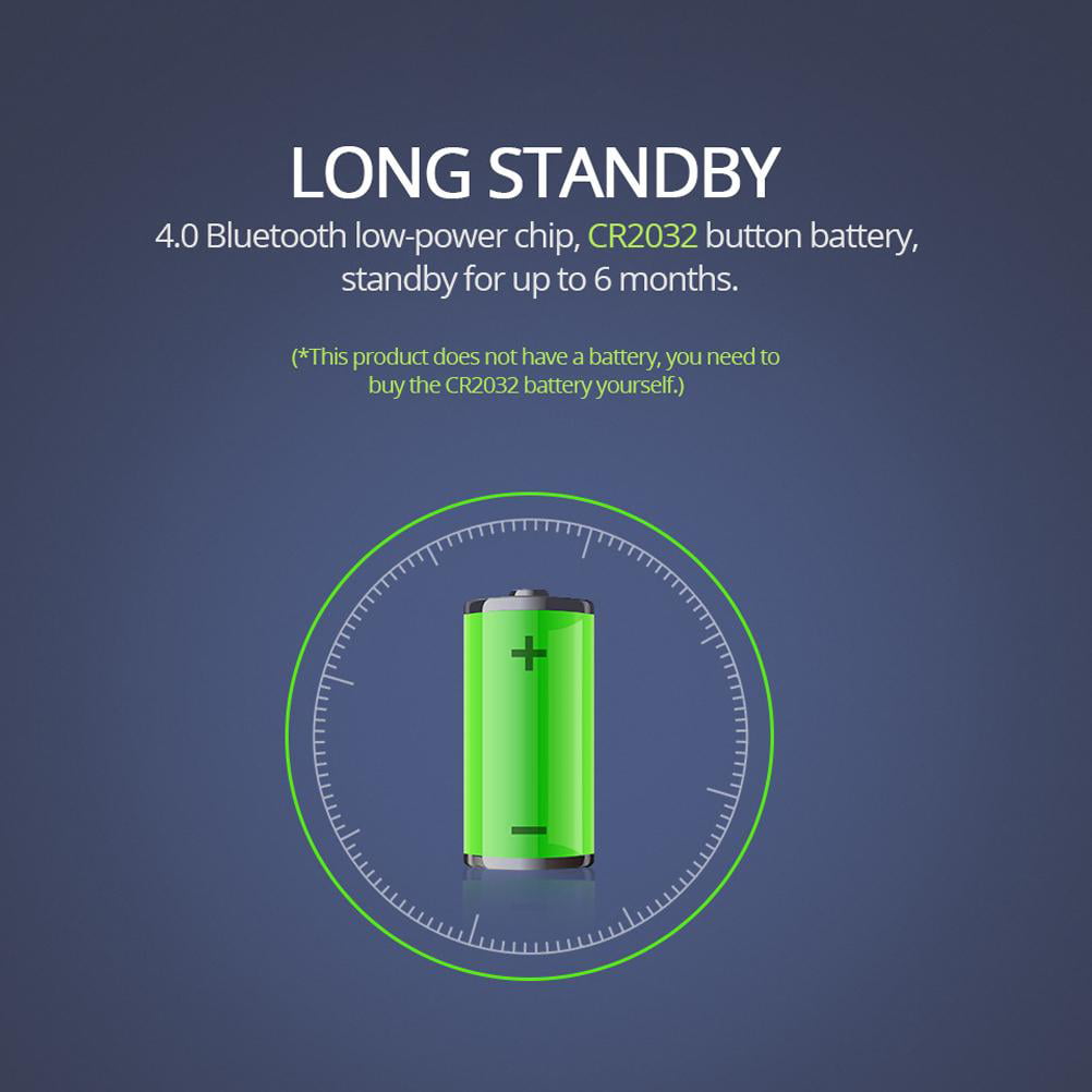 TureClos Anti-lost Alarm Smart Wireless Bluetooth Tracker GPS Alarm Device with Lanyard Child Bag Wallet Key Finder Square Locator