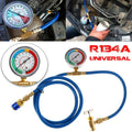 Car Auto Air Conditioning AC R134A Refrigerant Recharge Measuring Hose w/ Gauge