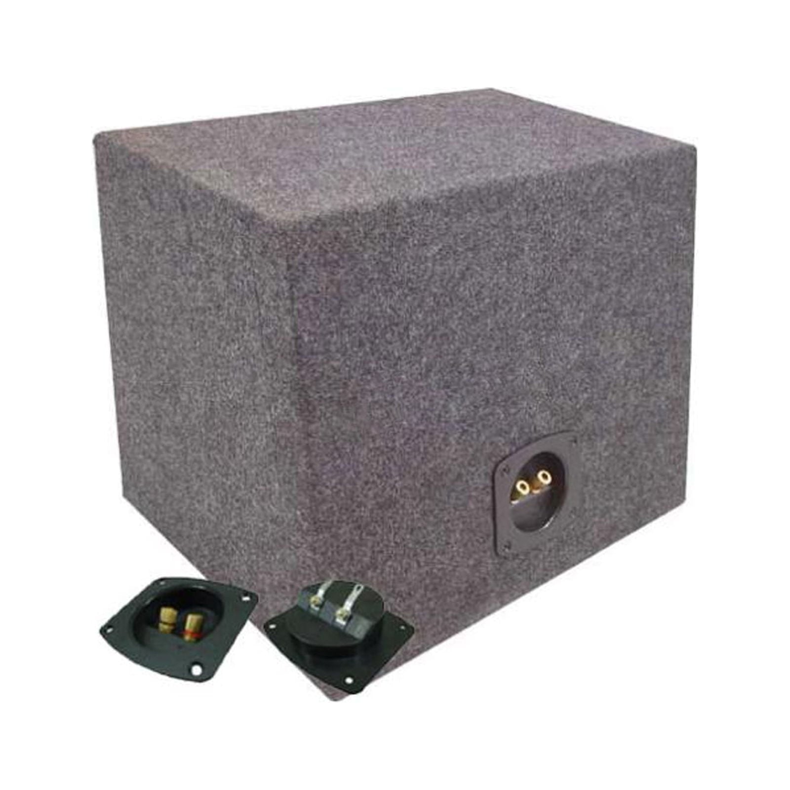 Car Audio Single 15" Sealed Subwoofer Rear Angle Sub Box Enclosure Speaker Audio