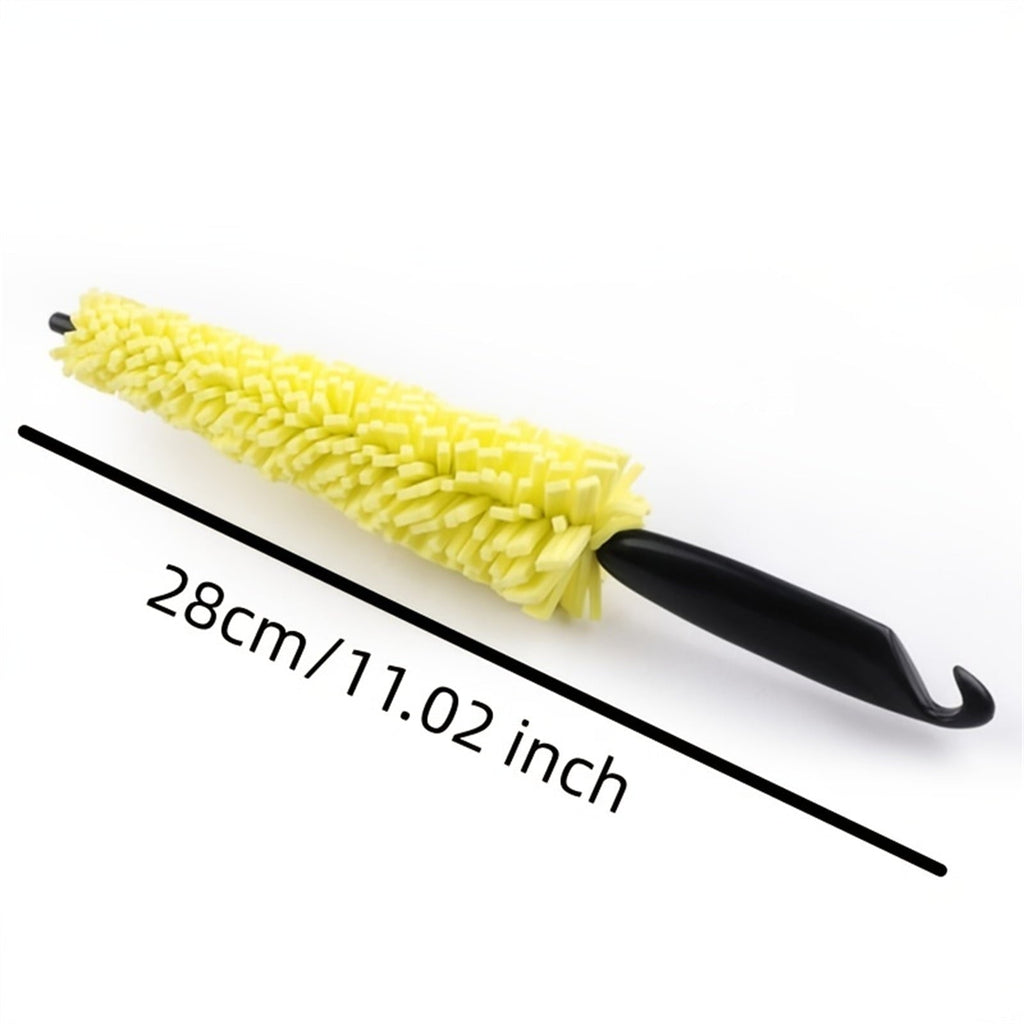 Clearance UEGEQU Wheel Cleaner Brush Car Detailing Kit Universal Cleaning Accessory for Tire, Wheel, Rim Yellow