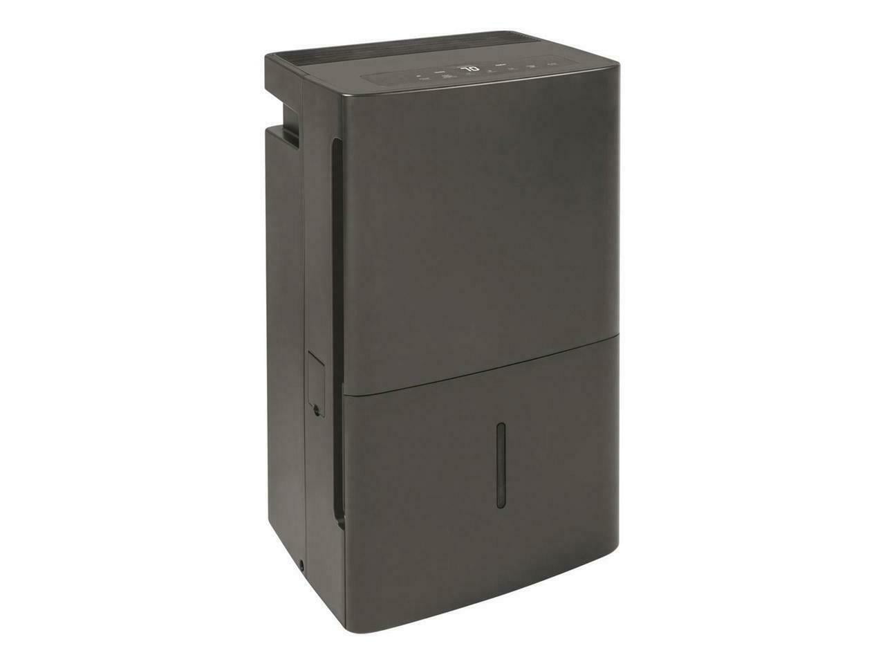 Restored GENERAL ELECTRIC 50-Pint Portable Dehumidifier with Built-In Pump, Gray, Factory Reconditioned [Refurbished]
