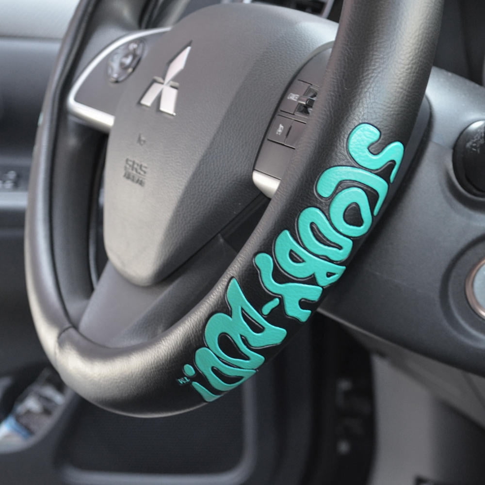 BDK WB Warner Brothers Scooby Doo Steering Wheel Cover for Standard Size Wheels (14.5-15.5") (Black)