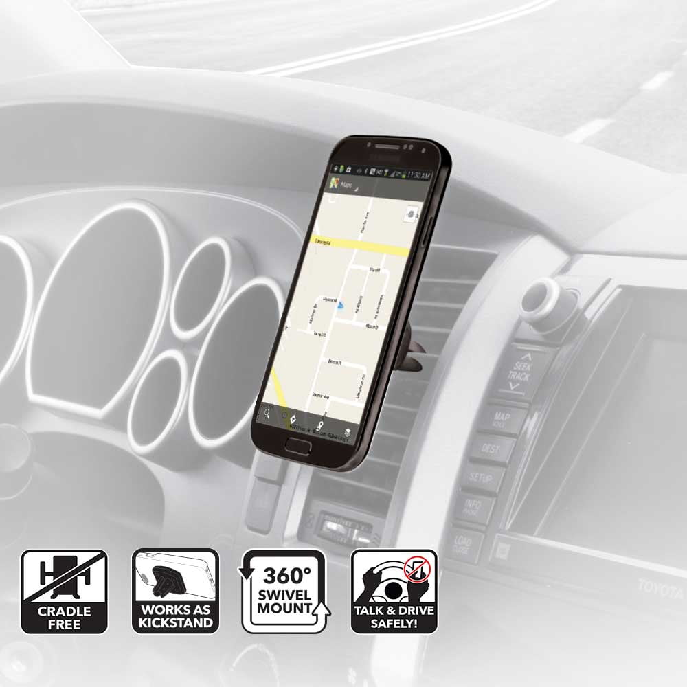 Scosche MAGVM2R Magic mount Universal Vent Mount for Mobile Devices Black