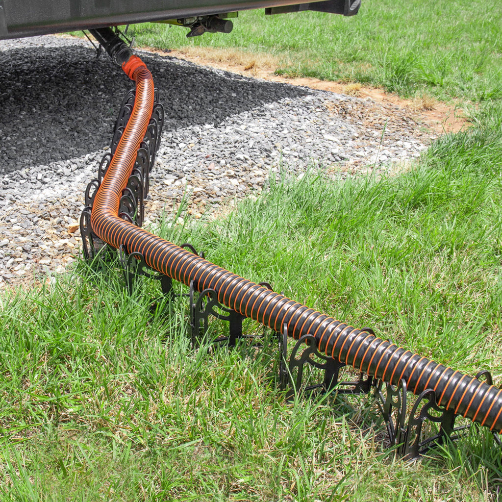 Camco Sidewinder Camper/RV Sewer Hose Support | Plastic, Multicolor, 20-Foot (43051)
