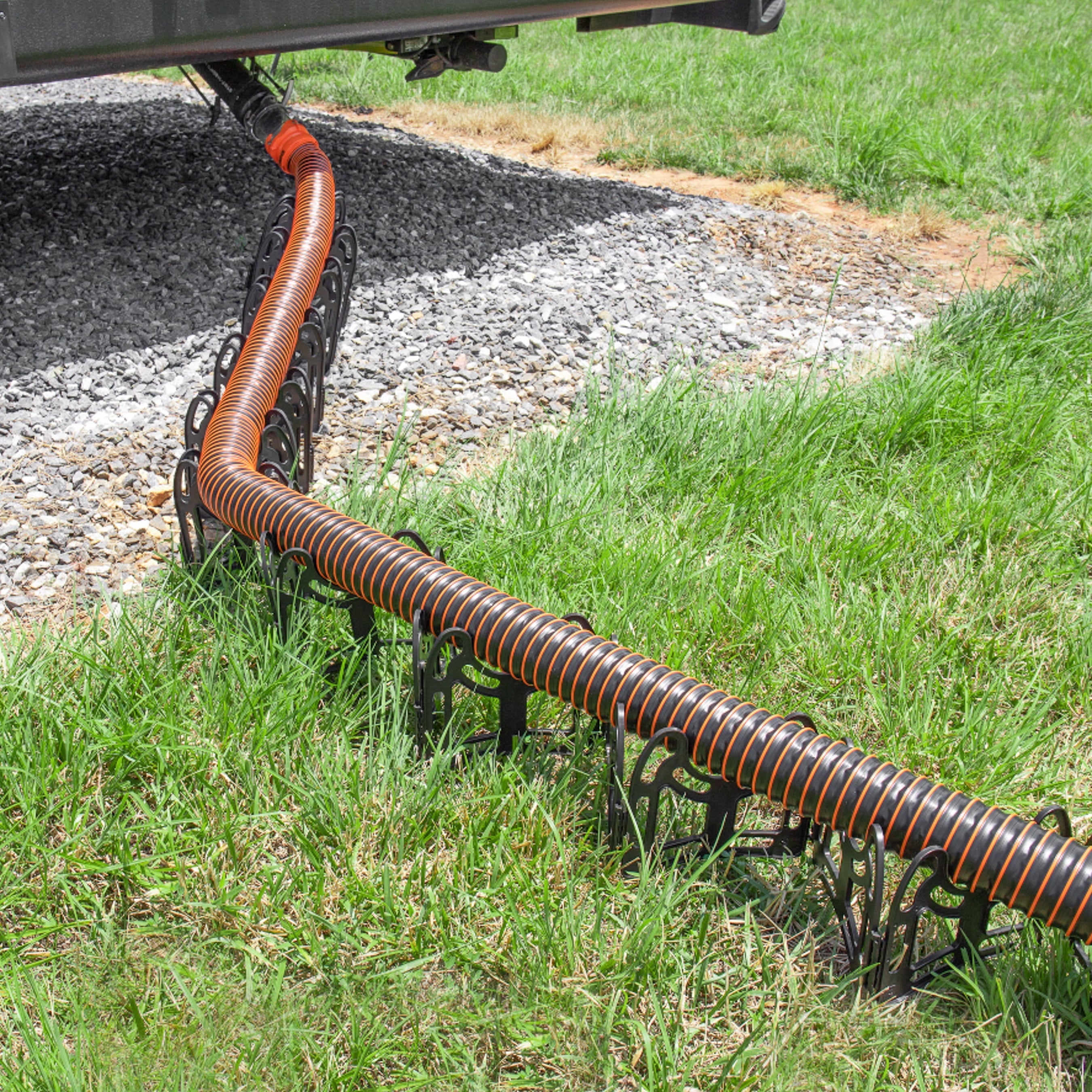 Camco Sidewinder Camper/RV Sewer Hose Support | Plastic, Multicolor, 20-Foot (43051)