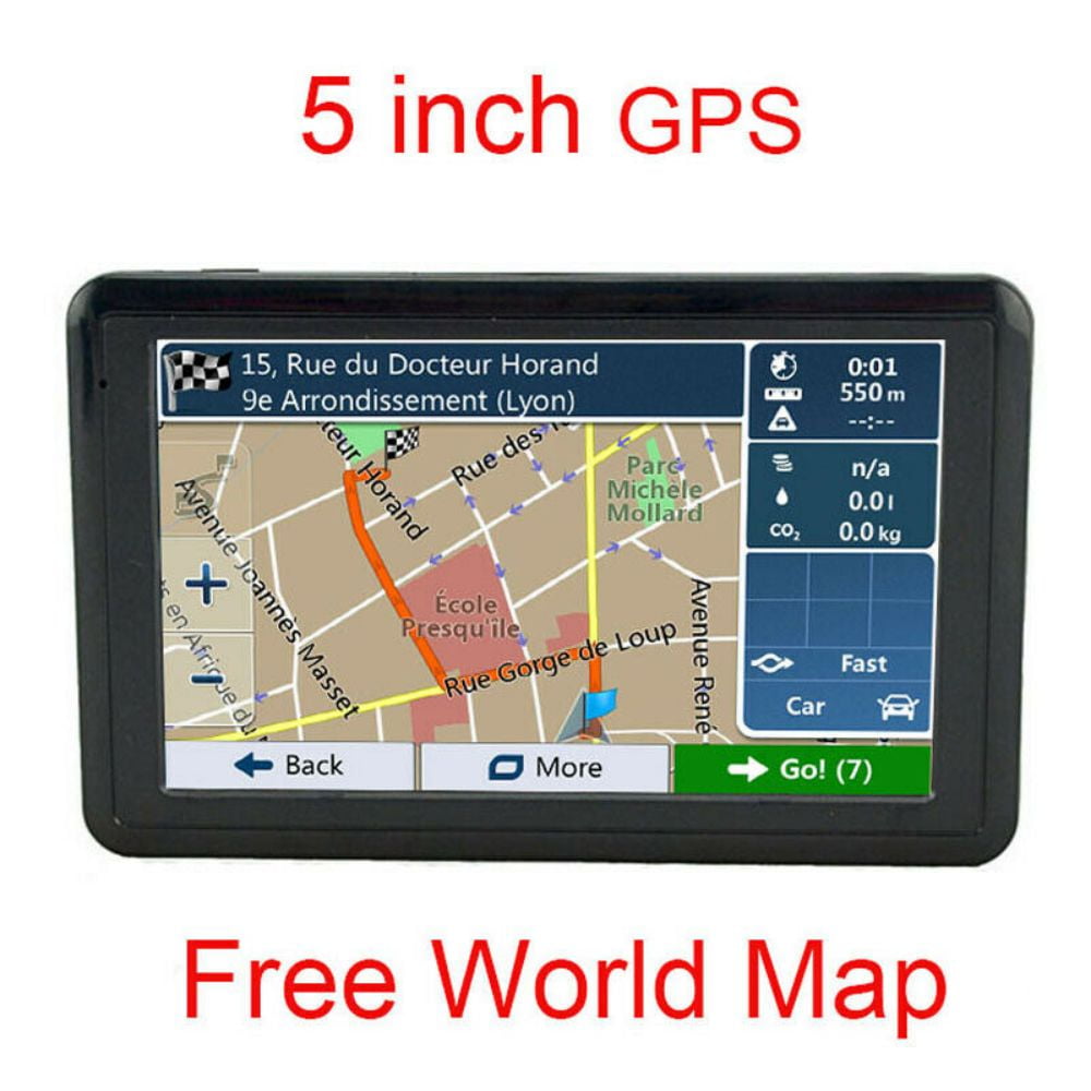 GPS for Car GPS Navigation for Car,5 inch Sat Nav 8GB+256MB Speed Voice Guidance Route Planning Lifetime Free Map Update