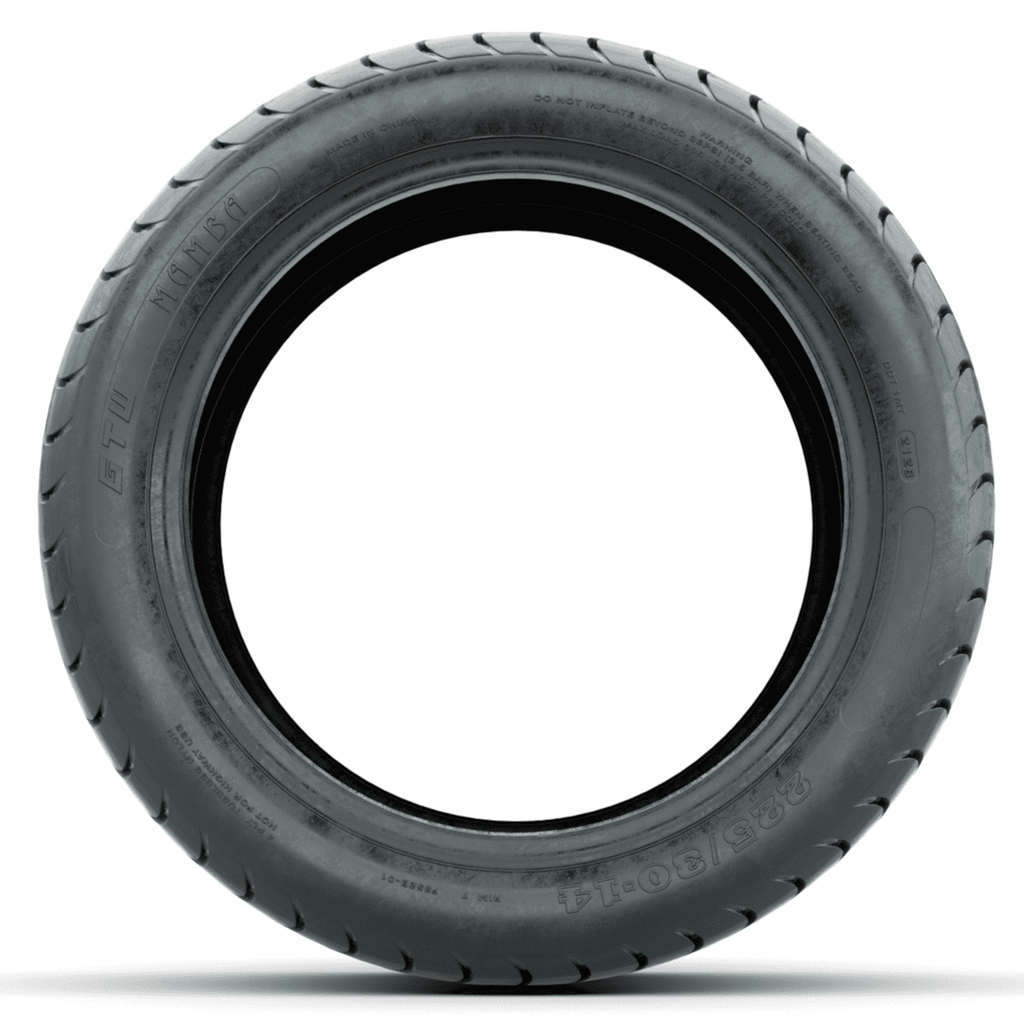 GTW Mamba 225/30-14 Street Tire for Golf Cart - Lift Required - 21" OD | 4-Ply