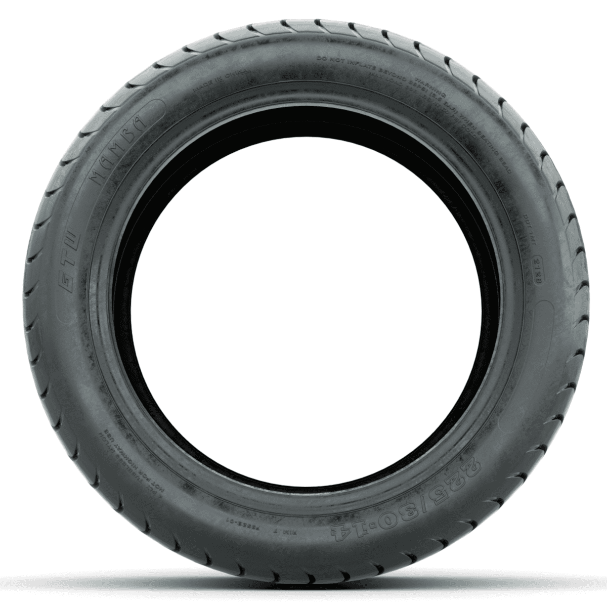 GTW Mamba 225/30-14 Street Tire for Golf Cart - Lift Required - 21" OD | 4-Ply