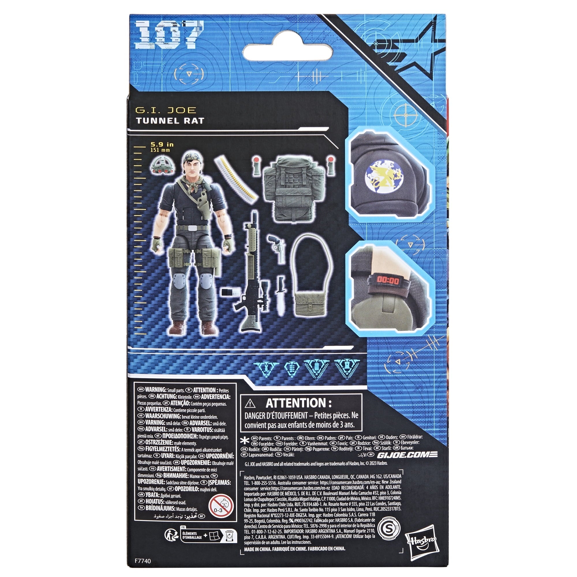G.I. Joe Classified Series Night Force Tunnel Rat, Collectible G.I. Joe Action Figure (6"), 107