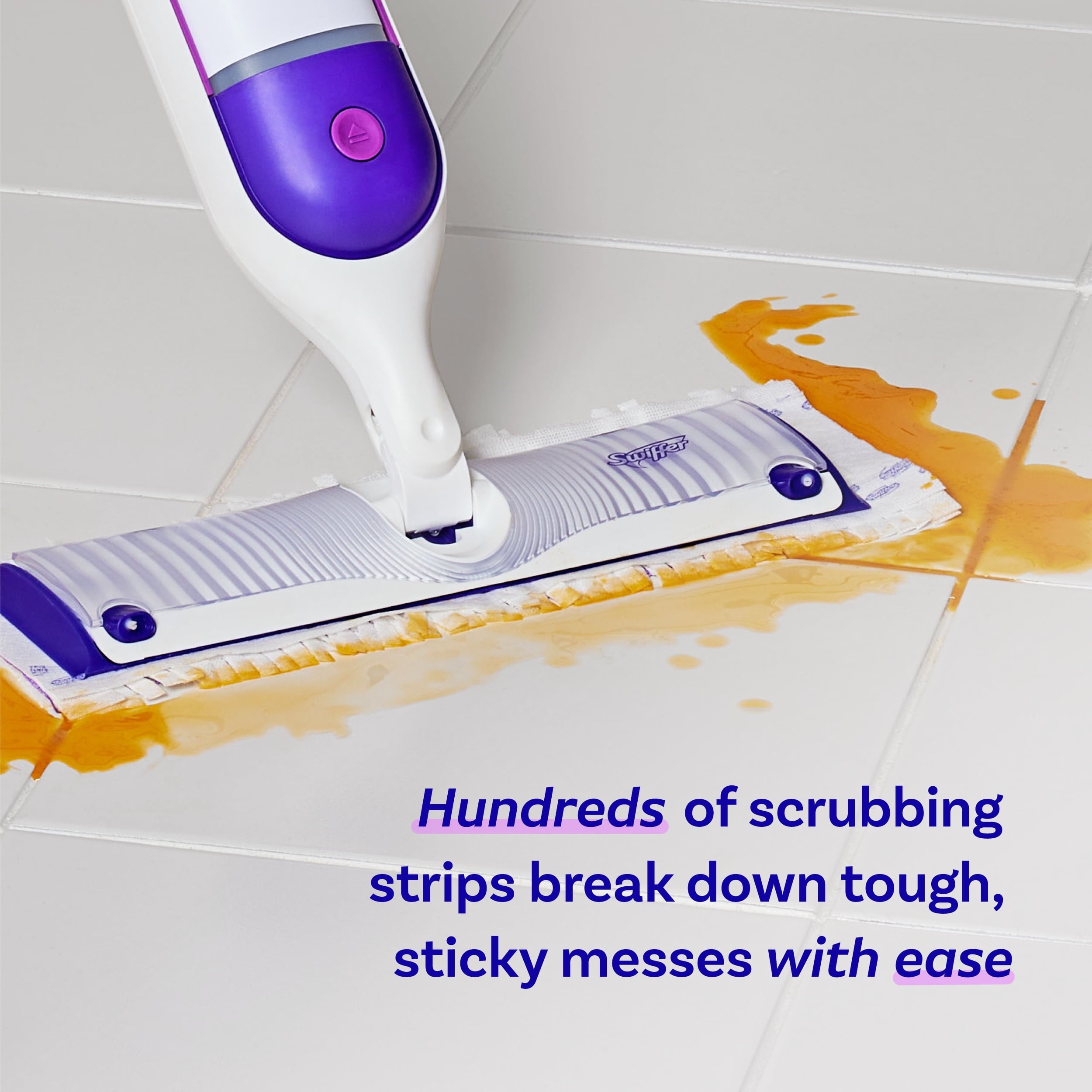 Swiffer Power Mop Multi-Surface Mopping Pad Refills, 8 Count Mop Heads.