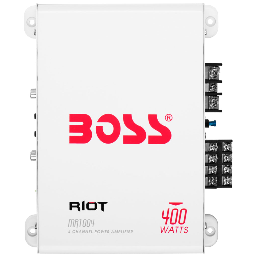 BOSS Audio Systems MR1004 4 Channel Marine 400 Watt Amplifier, Full Range