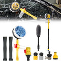 Car Wash Cleaning Kit Chenille Microfiber Wash Mop 360 Degree Automatic Rotation Car Wash Tool for Windshield Windows Doors