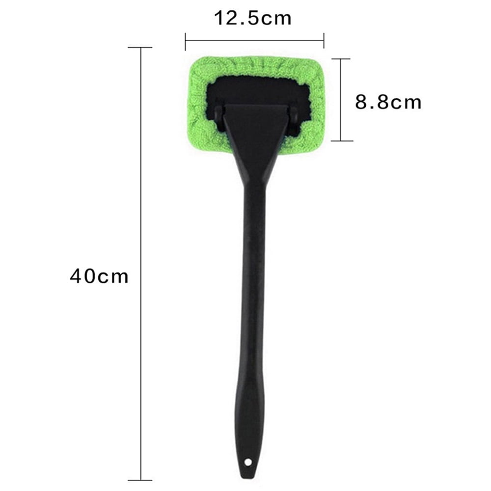 Windshield Cleaner, Microfiber Car Window Cleaner Microfiber Pads Inside Glass Wiper Kit