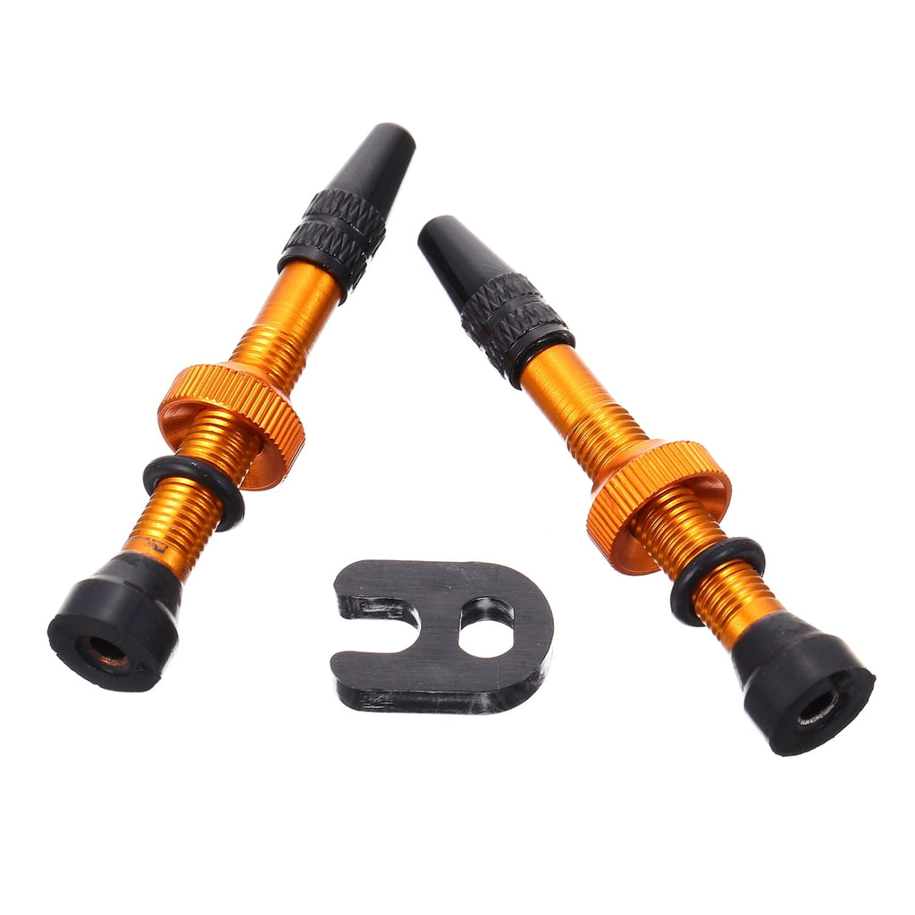 1 Pair Bike Tire Valves Stems Metal Tubeless Valves Stems Bike Tire Valves Stems