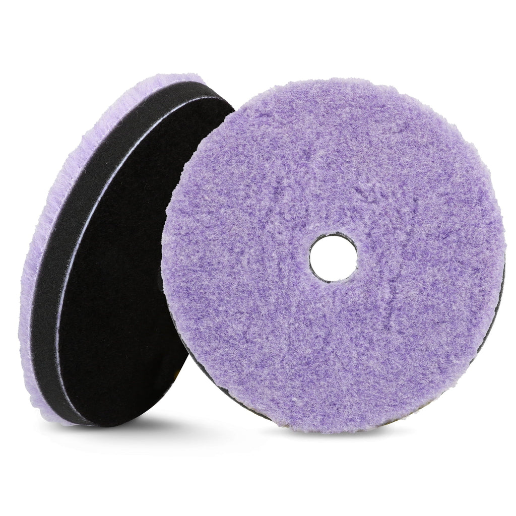 Lake Country Purple Foamed-Wool Buffing and Polishing Pad, 5.25"