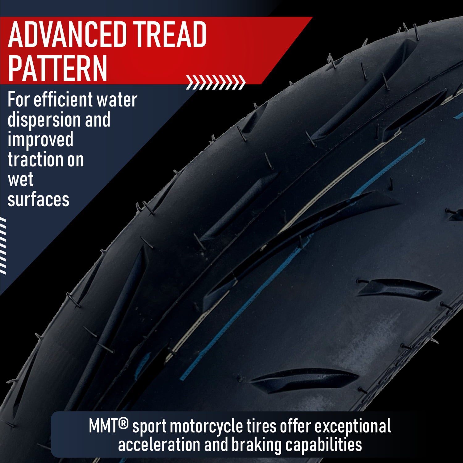 120/70ZR17 MMT® S1-XX Front Motorcycle Tire 120/70-17 (DOT 2123)