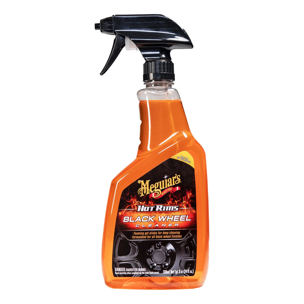 Meguiar's Hot Rims Black Wheel Cleaner, Best Cleaner for Matte Black Wheels, G230524, 24 oz
