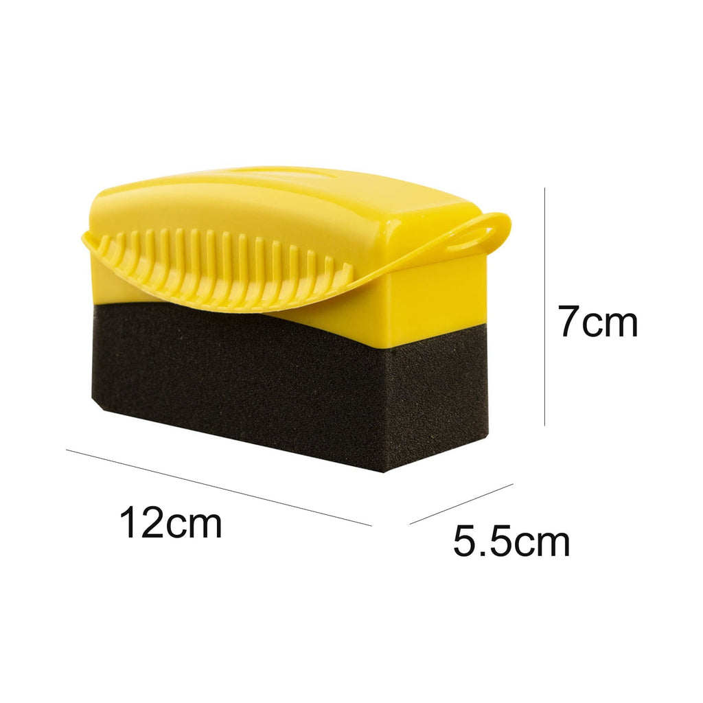 SPRING PARK Sponge Brush Quick Polish Waxing Sponge Polishing Car Tire Brush for Vehicle