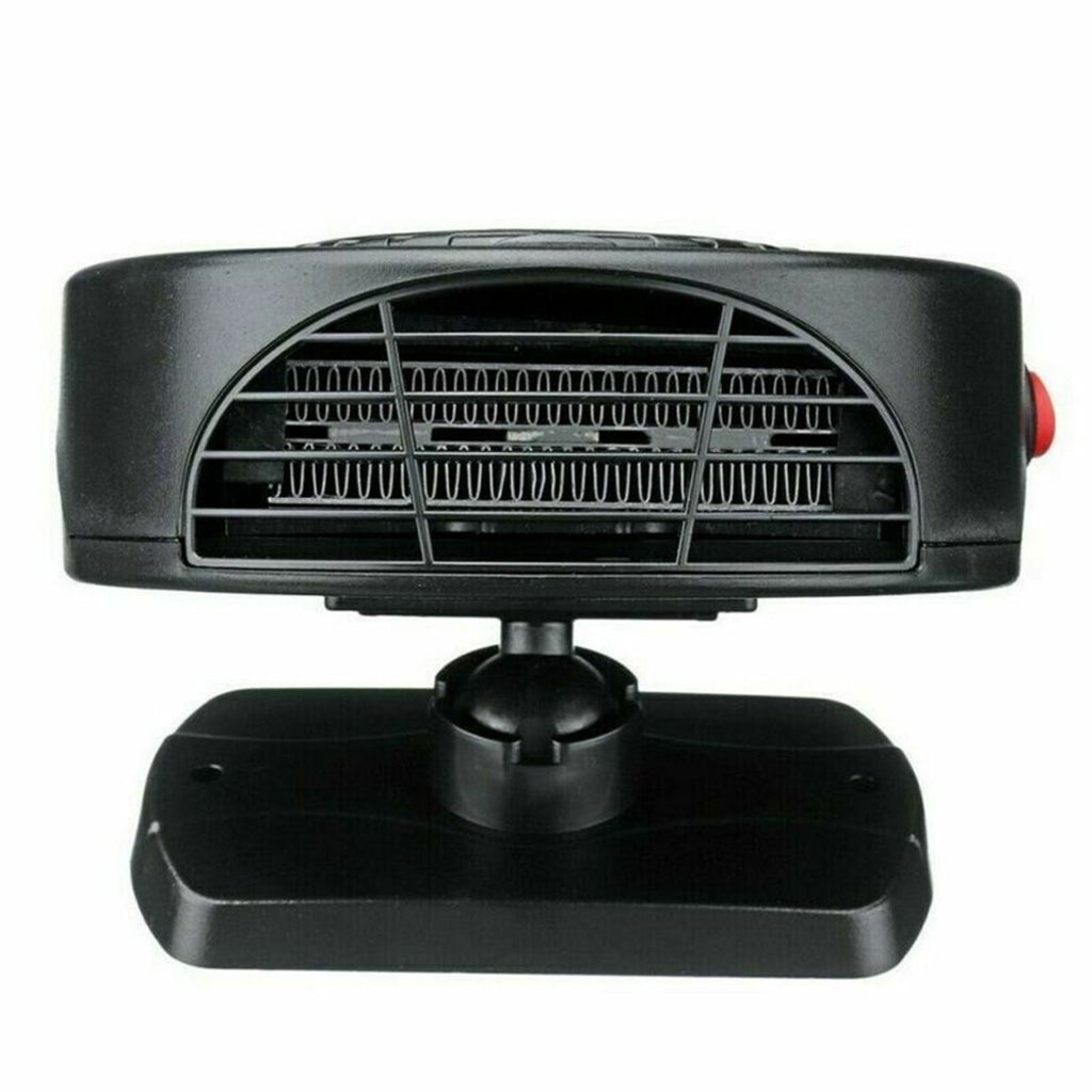 Car Defroster Defogger 12V Truck Car Heat Cooling Fan, Portable Car Heater, Plug Adjustable Thermostat in Cigarette Lighter 150W 3-Outlet Plug USB, Black
