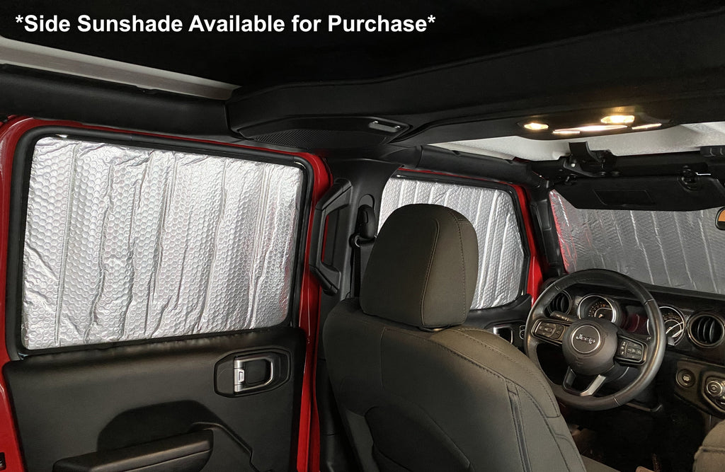 Windshield Sunshade for 2007-2017 Jeep Wrangler Rubicon Sahara TJ JK JKU 2 Door 4 Door (No Mirror & Sensor)