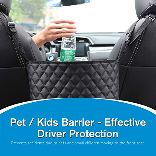 eveco Purse Holder for Cars - Car Purse Handbag Holder Between Seats - Auto Storage Accessories for Women Interior - Automotive Consoles and Organizers Net Pocket for Front Seat