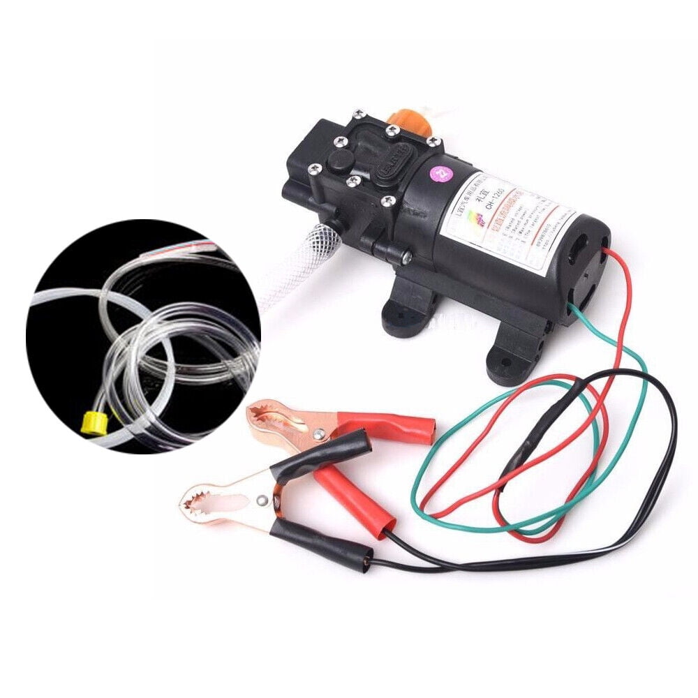 SHZICMY 12V Motor Oil Gasoline Fuel Fluid Extractor Electric Transfer Change Pump 5L/min