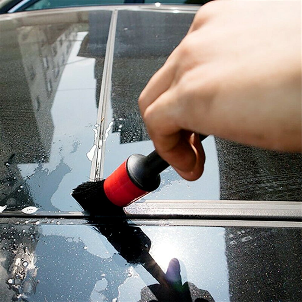 EUWBSSR 15Pcs Car Detailing Brush Kit PP Hair Detail Brush Set Automotive Detailing for in Car Dust Cleaning Wheels Engine Emblems Air Vents