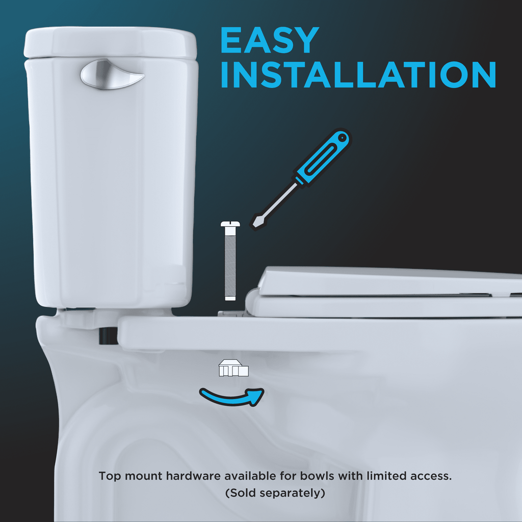 TOTO® SoftClose® Non Slamming, Slow Close Elongated Toilet Seat and Lid, Cotton White - SS114#01