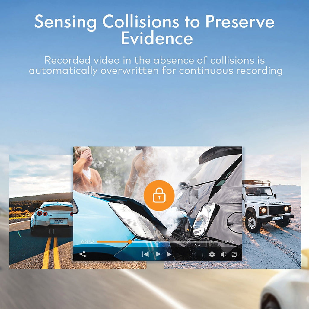 APEMAN Dual Dash Cam C420D for Cars Front and Rear with Night Vision 1080P FHD Mini in Car Camera 170° Wide Angle Driving Recorder with G-Sensor, Parking Monitor, Loop Recording, WDR