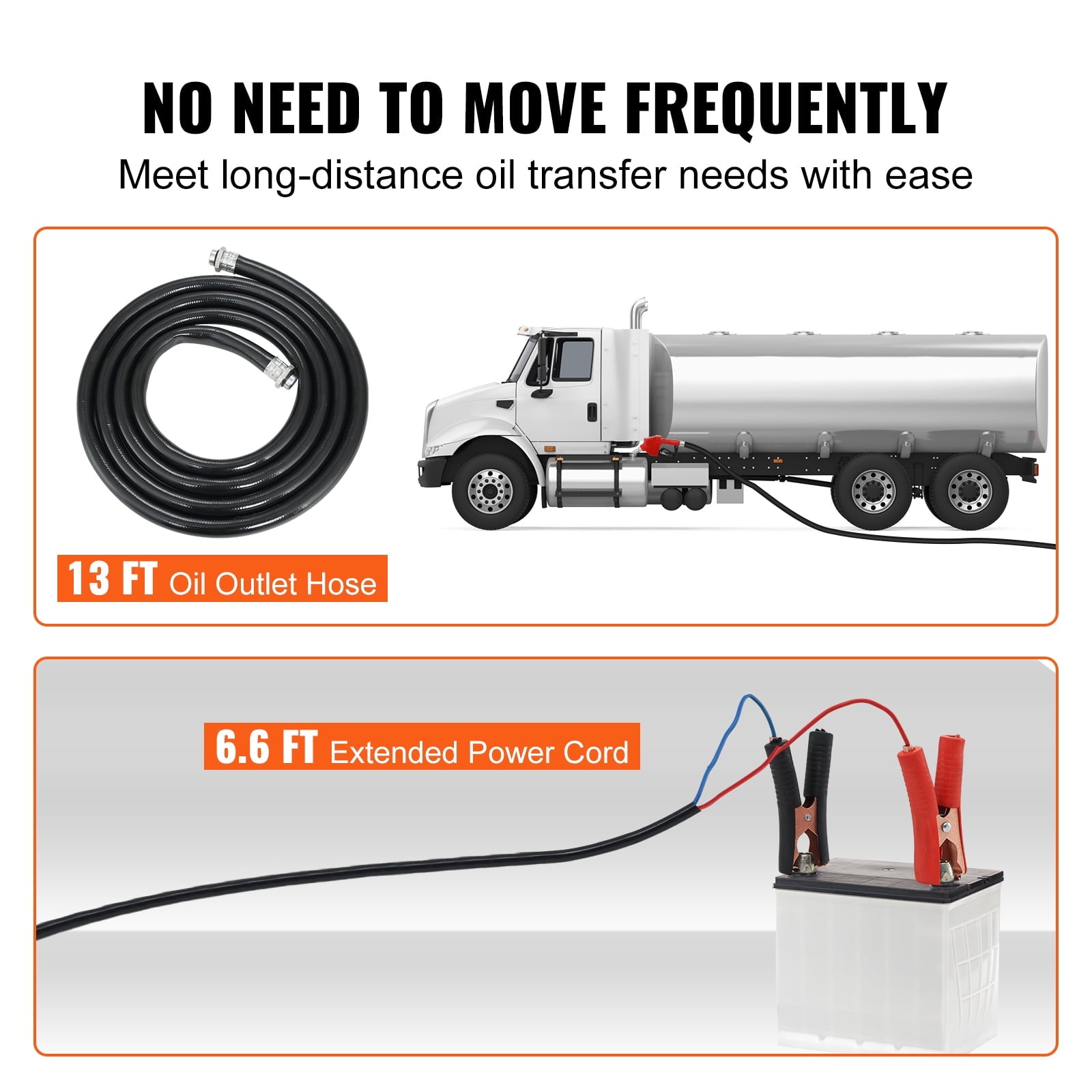 BENTISM Diesel Fuel Transfer Pump Kit,10 GPM12V DC Fuel Transfer Extractor Pump with Automatic Shut-off Nozzle Hose for Diesel, Kerosene, Machine, Transformer Oil